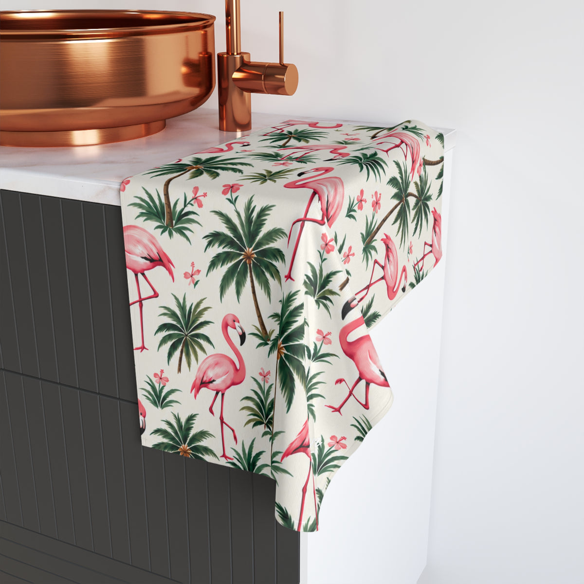 Flamingo Palm Towel | Golf Bogan
