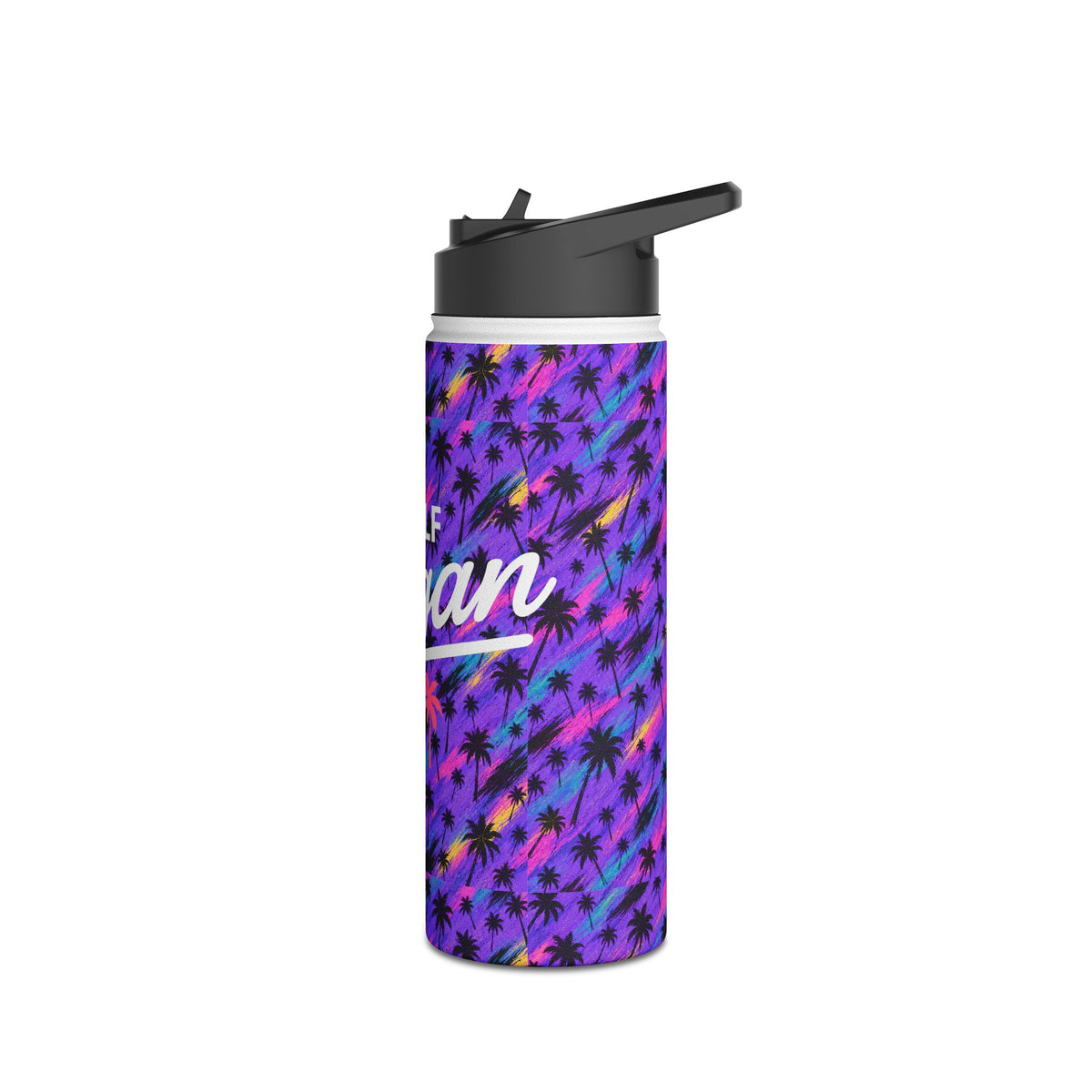 Purple Rain Palms Stainless Steel Water Bottle | Golf Bogan — product image 9