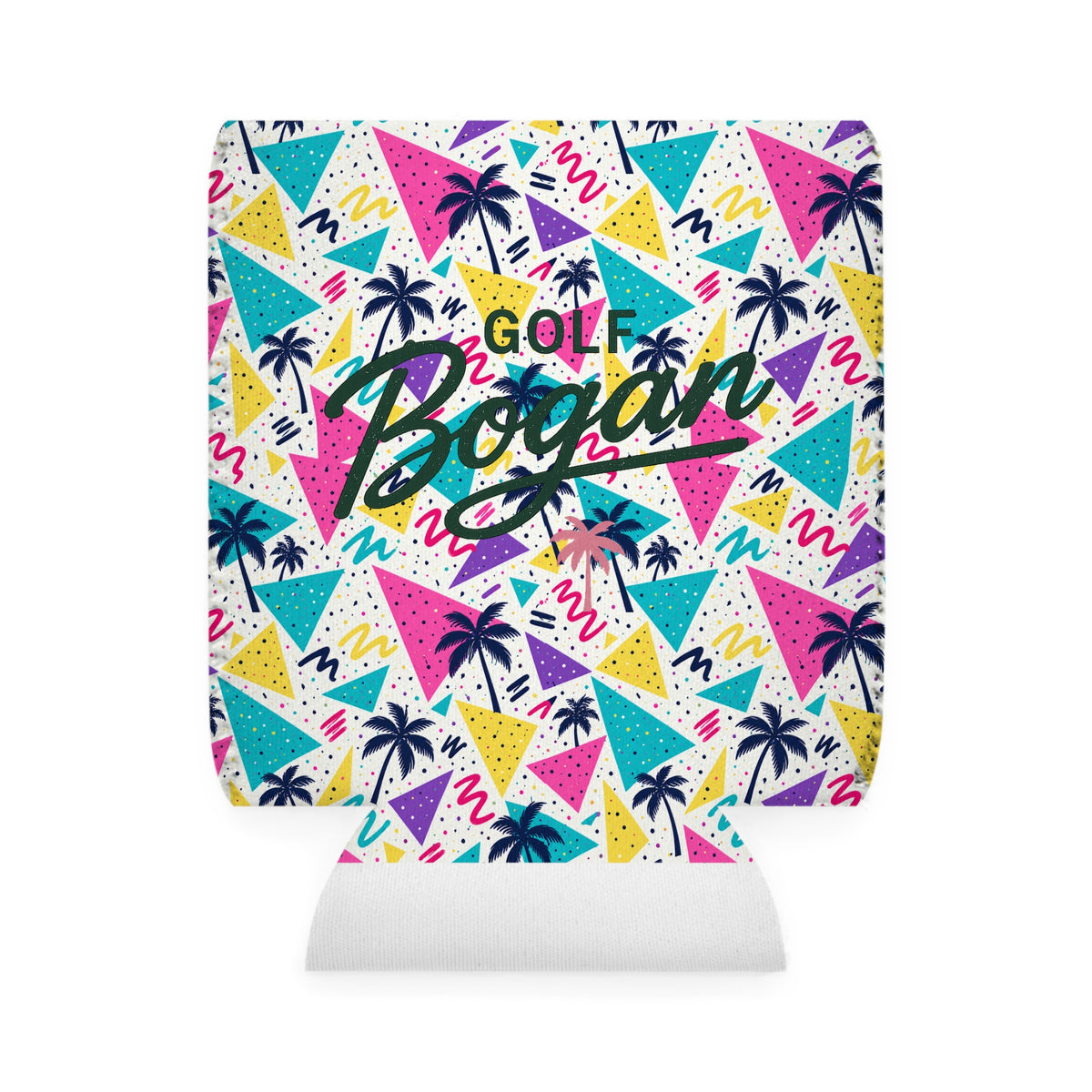 Bel Air stubby cooler featuring its printed golf design