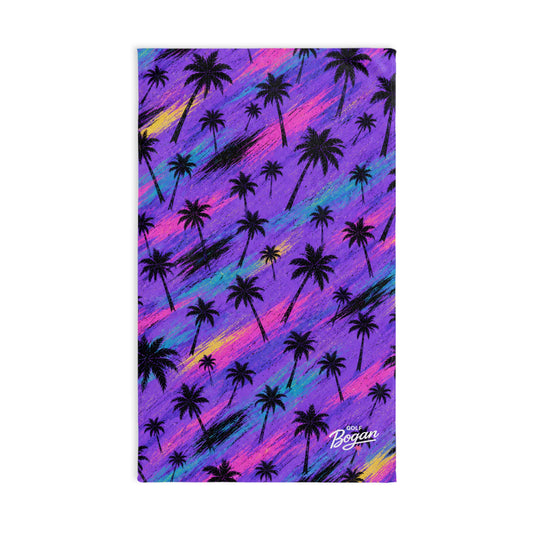 Purple Rain Palms Golf Club Towel | Golf Bogan — product image 1