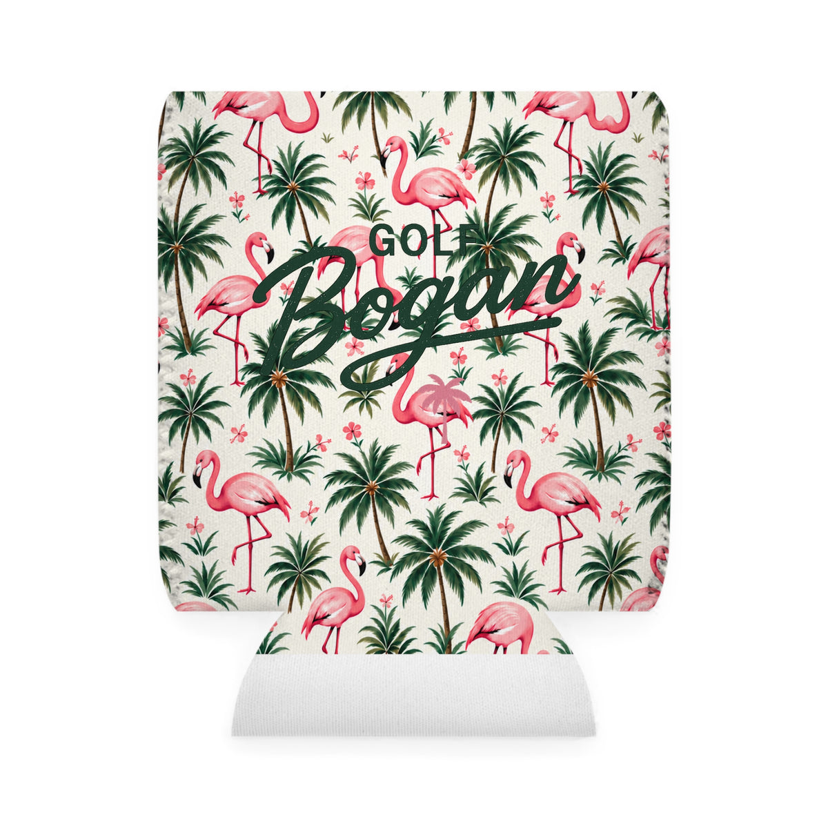 Flamingo Palm Stubby Cooler — product image 2